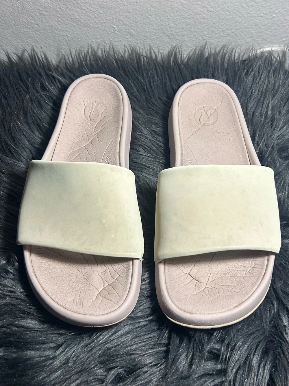 lululemon Restfeel Sand Dollar/Coastal Sand/Coastal Sand Slide Sandals Size 9